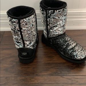 Ugg classic short sequined boots